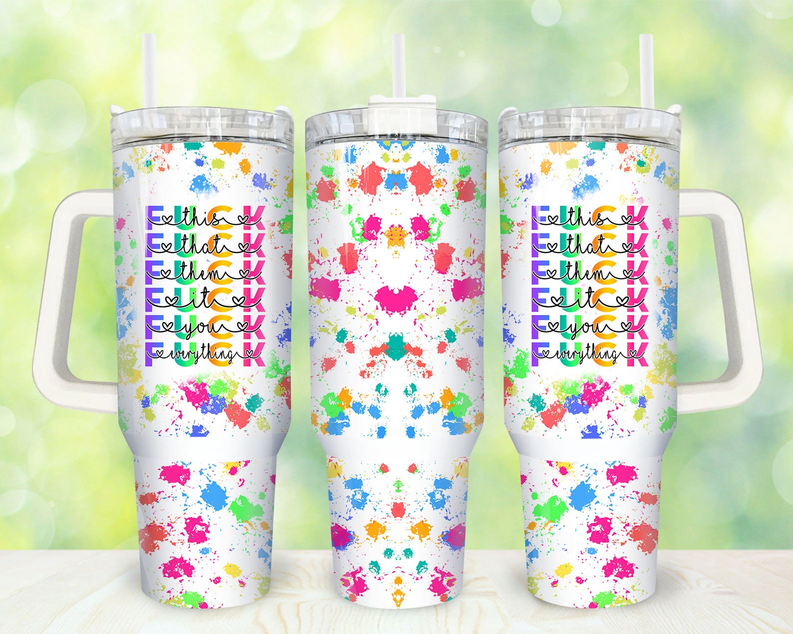 F*ck Everything Custom Stanley Cup 40 oz 30 oz Tumbler With HandleTVC2301870