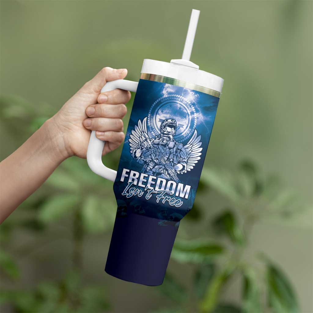 Federated States of Micronesia Veterans Day May We Never Forget Freedom Isn’t Free Custom Stanley Cup 40 oz 30 oz Tumbler With HandleTVC2301349 - Image 3