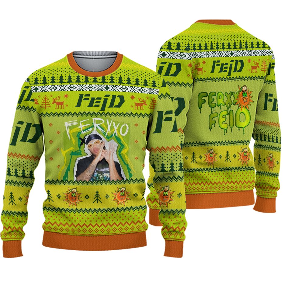 Feid Ferxxo Feid Feliz Navidad 2024 Christmas Ugly Sweater
