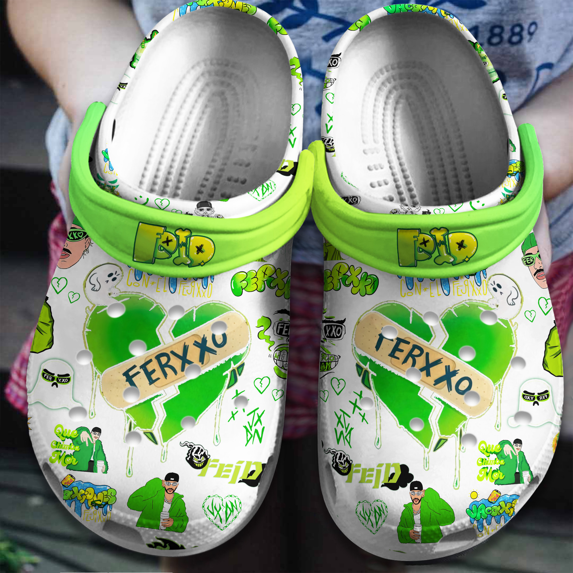 Feid Music Crocs Crocband Clogs Shoes Comfortable For Men Women and Kids