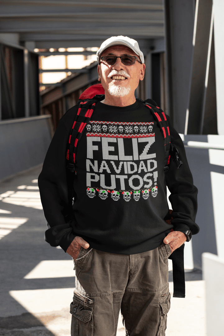 Feliz Navidad Ugly Christmas Sweater Adult 3D Funny Matching for family