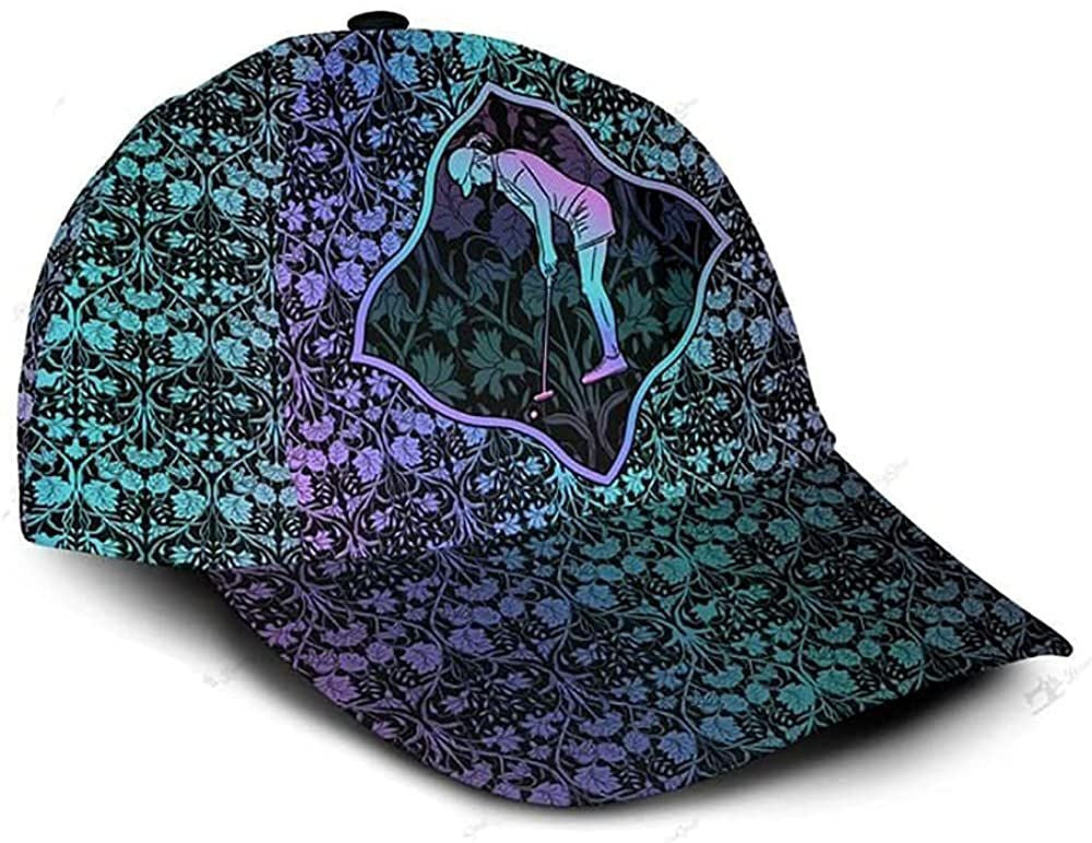 Female Golfer Pattern Simple and Beautiful 3D Printed Unisex Hat Classic Cap Trucker Hats Custom Hats Gifts For Men & Women