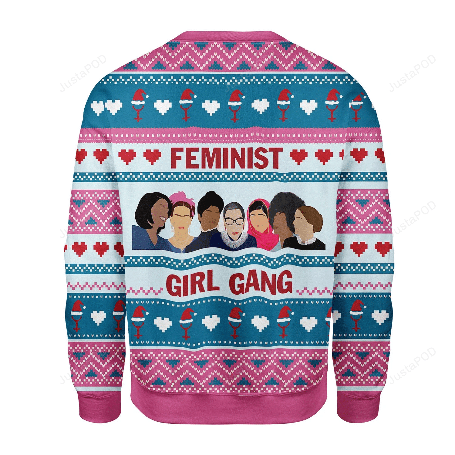 Feminist Girl Gang Ugly Christmas Sweater Adult 3D Funny Matching for family