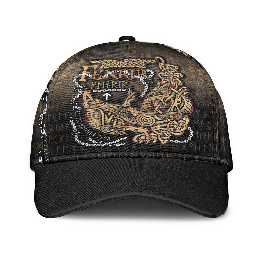 Fenrir Ragnarok Viking Monster Wolf Classic Cap 3D Baseball Caps Trucker Hats Custom Hats Gifts For Men & Women
