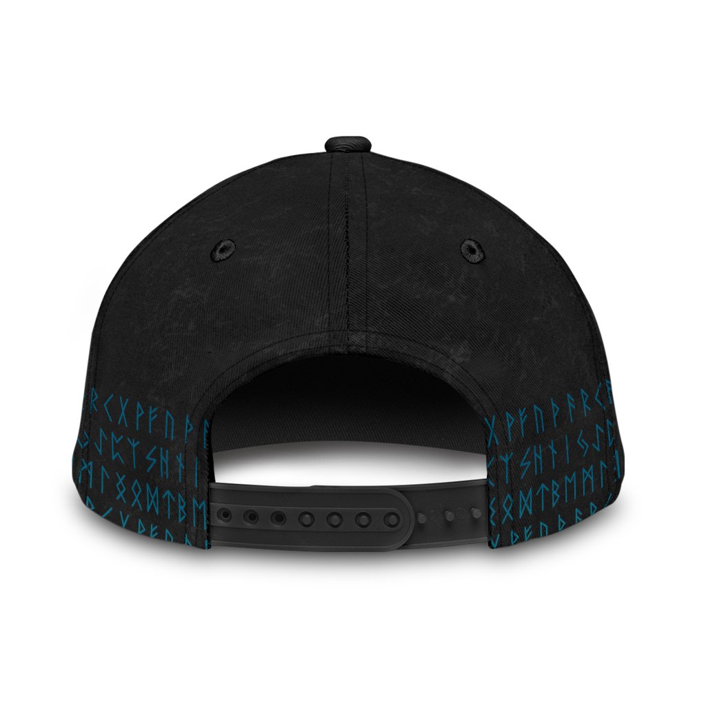 Fenrir Wolf Cyan  Classic Cap 3D Baseball Caps Trucker Hats Custom Hats Gifts For Men & Women