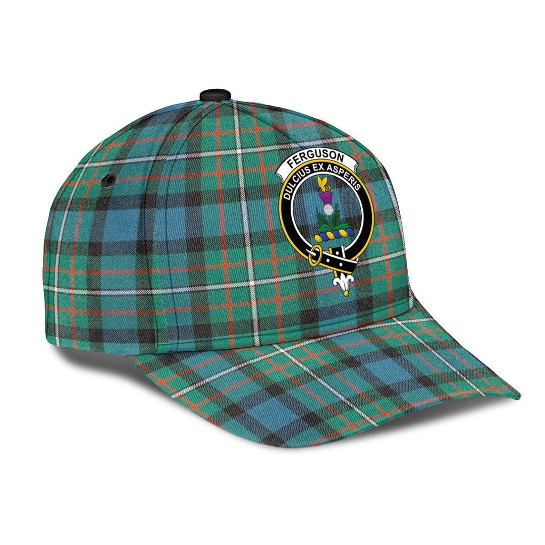 Ferguson Ancient Tartan Baseball Cap, Tartan Plaid Cap with Family Crest K23 Trucker Hats Custom Hats Gifts For Men & Women