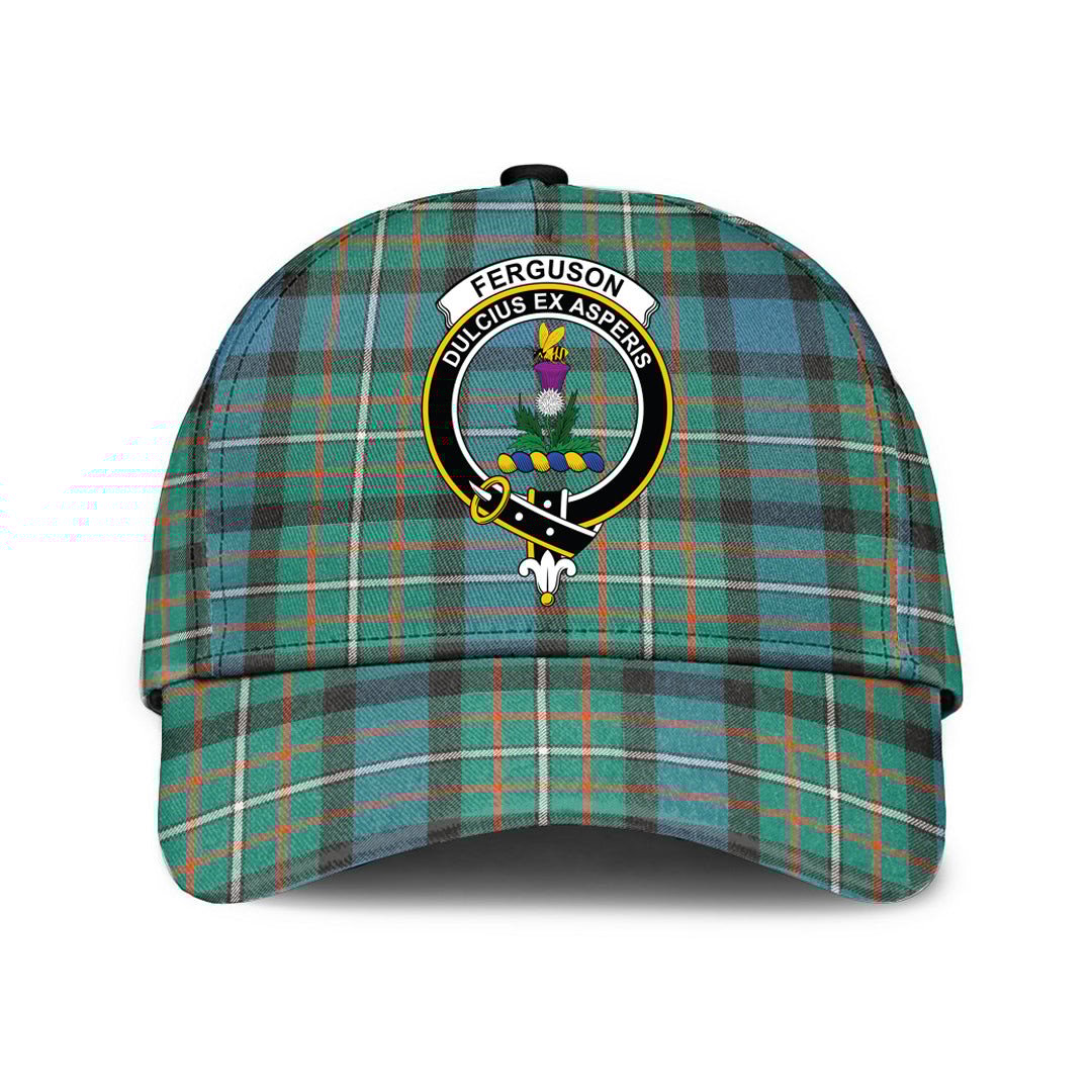 Ferguson Ancient Tartan Baseball Cap, Tartan Plaid Cap with Family Crest K23 Trucker Hats Custom Hats Gifts For Men & Women