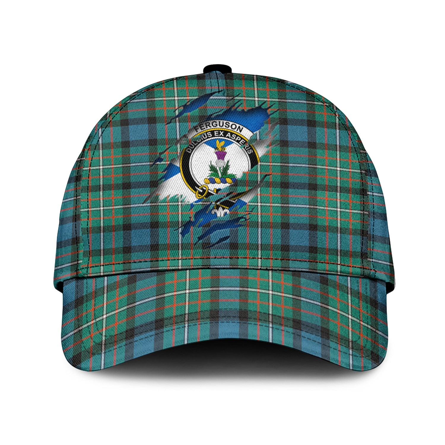 Ferguson Ancient Tartan Plaid Cap, Family Crest In Me Style Tartan Baseball Cap TS23 Trucker Hats Custom Hats Gifts For Men & Women
