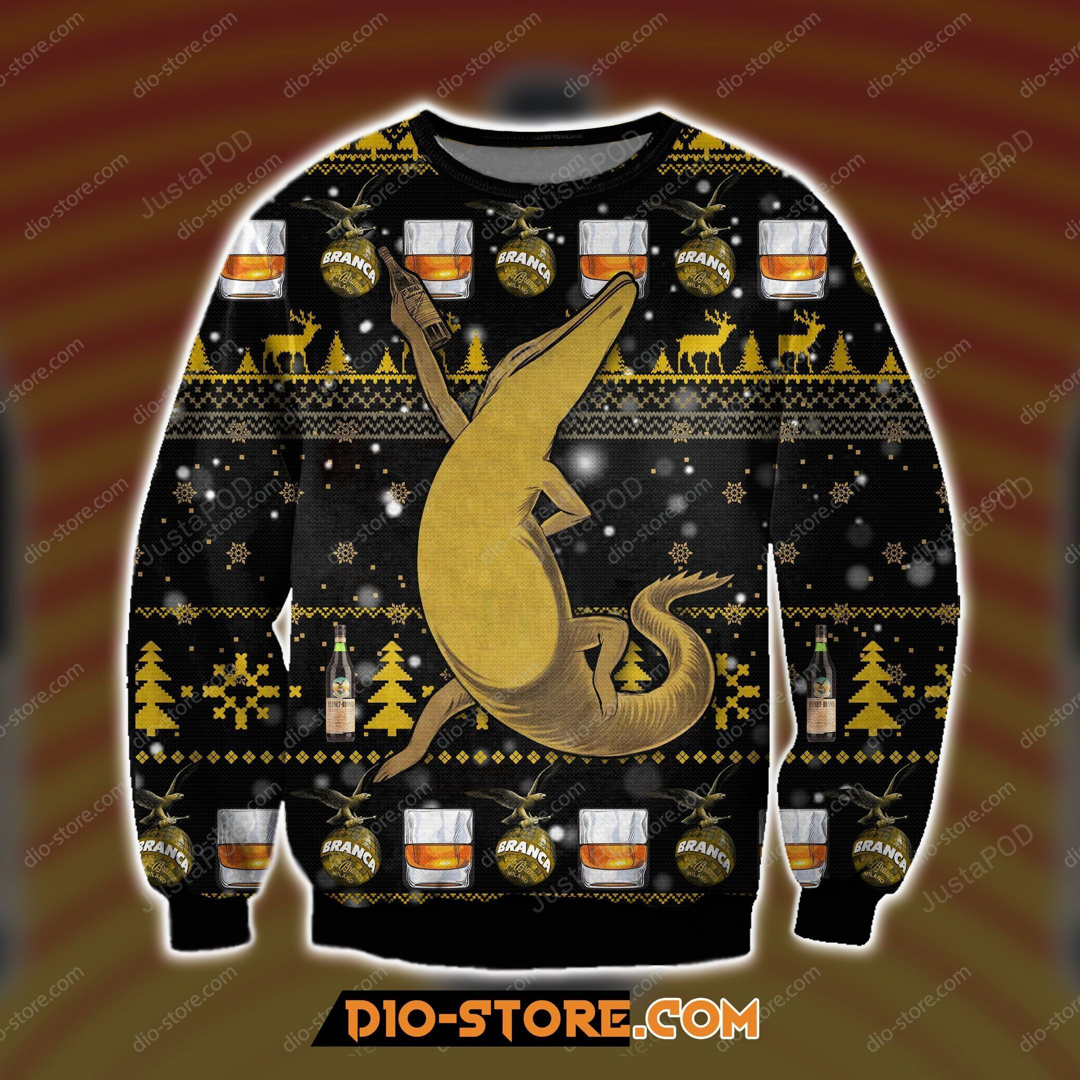 Fernet Branca Beer Ugly Christmas Sweater Adult 3D Funny Matching for family