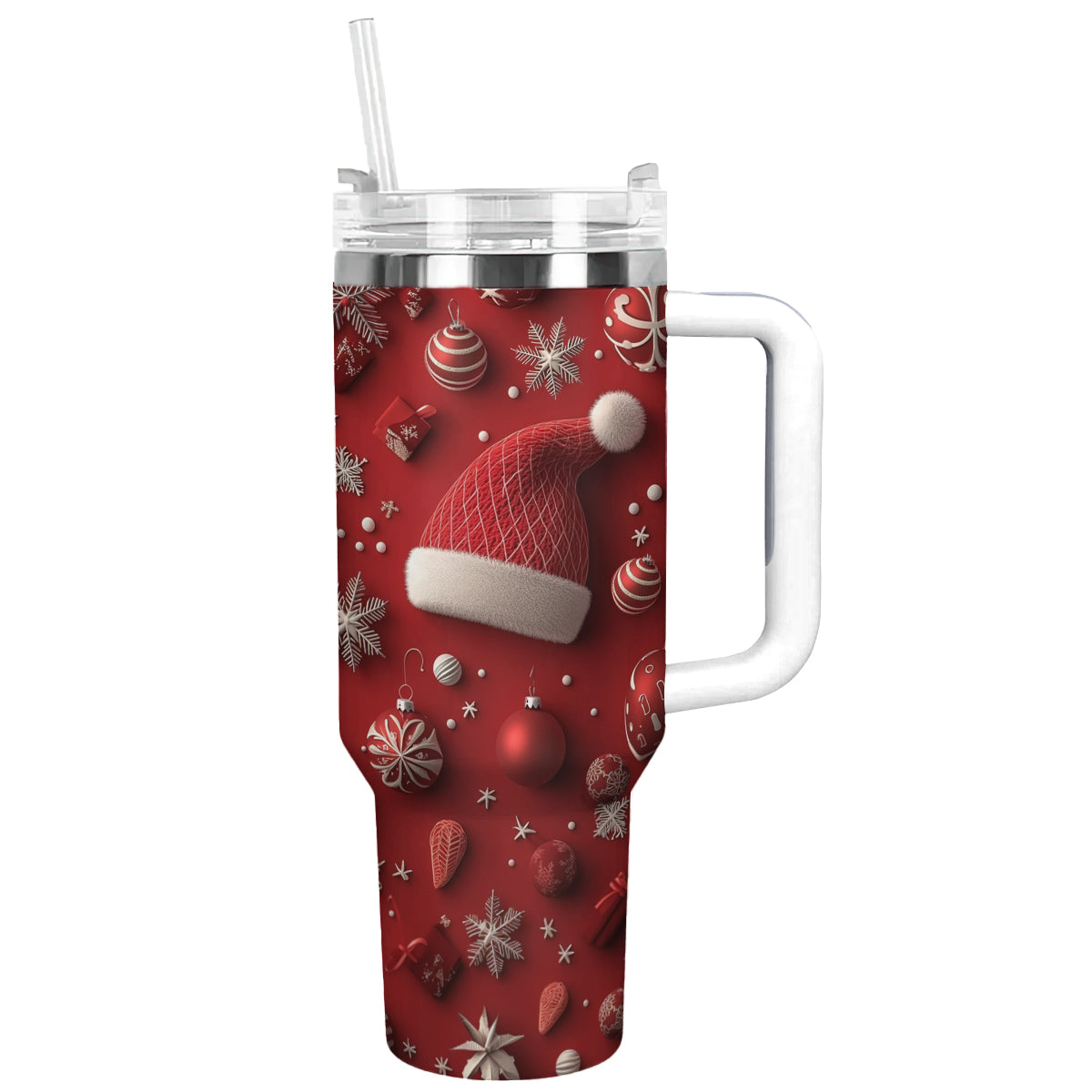 Festive Christmas Hat Custom Stanley Cup 40 oz 30 oz Tumbler With HandleTVC2301496