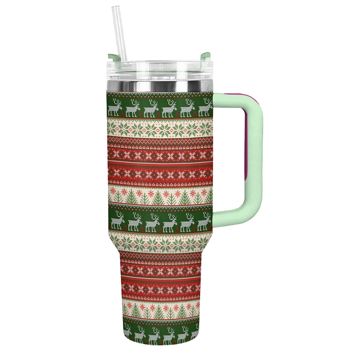 Festive Christmas Knit Custom Stanley Cup 40 oz 30 oz Tumbler With HandleTVC2301497