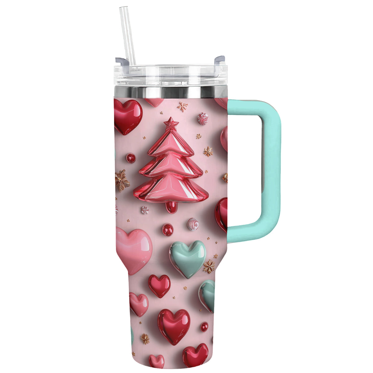 Festive Christmas Tree Custom Stanley Cup 40 oz 30 oz Tumbler With HandleTVC2301496