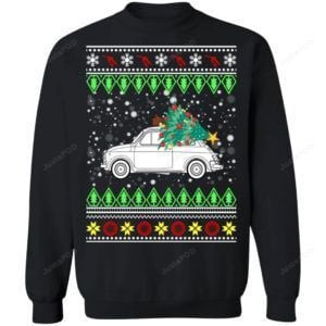 Fiat 500 Ugly Christmas Sweater Adult 3D Funny Matching for family