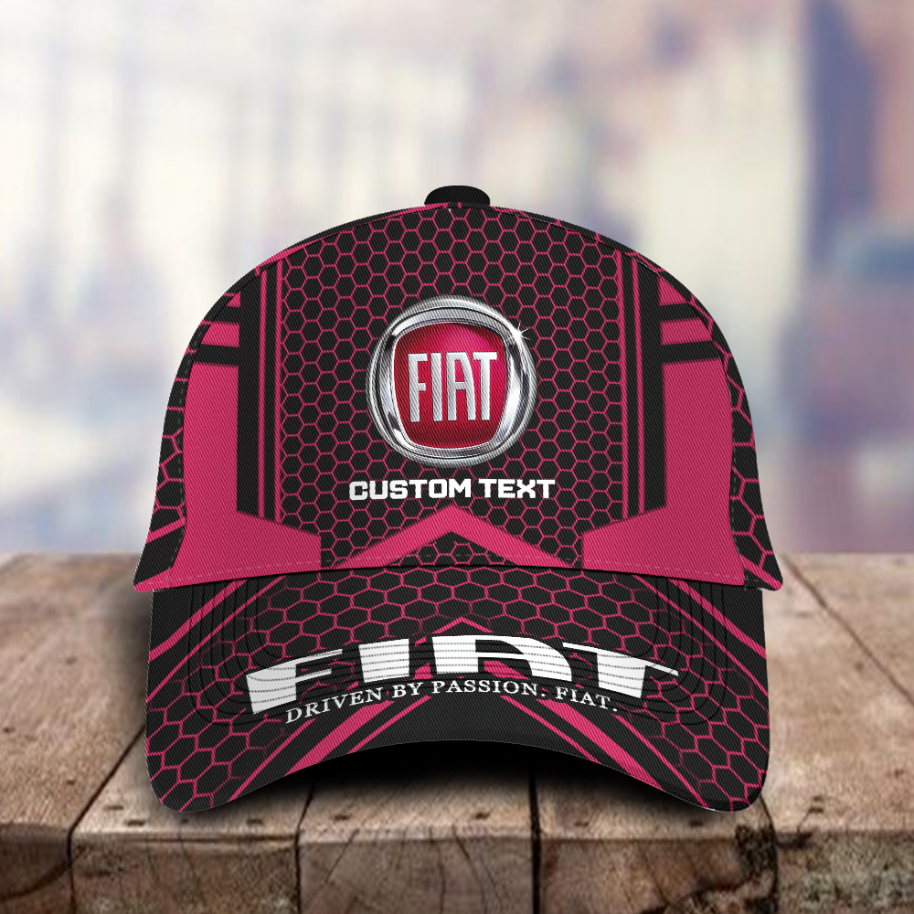 Fiat Logo Custom Name Full Printing 3D Classic Cap Hat For Men Women Trucker Hats Custom Hats Gifts For Men & Women