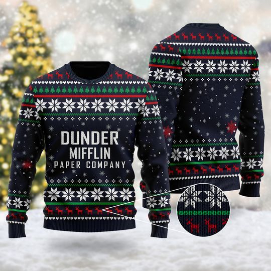 Fictional Company Quotes 3D Shirt, TV Series Ugly Christmas Sweater - Image 3