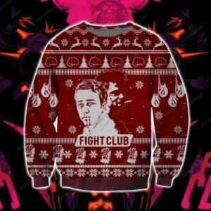 Fight Club Ugly Christmas Sweater Adult 3D Funny Matching for family