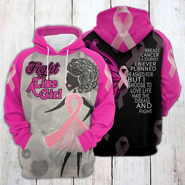 Fight Like A Girl 3D All Over Print Hoodie, Zip Hoodie