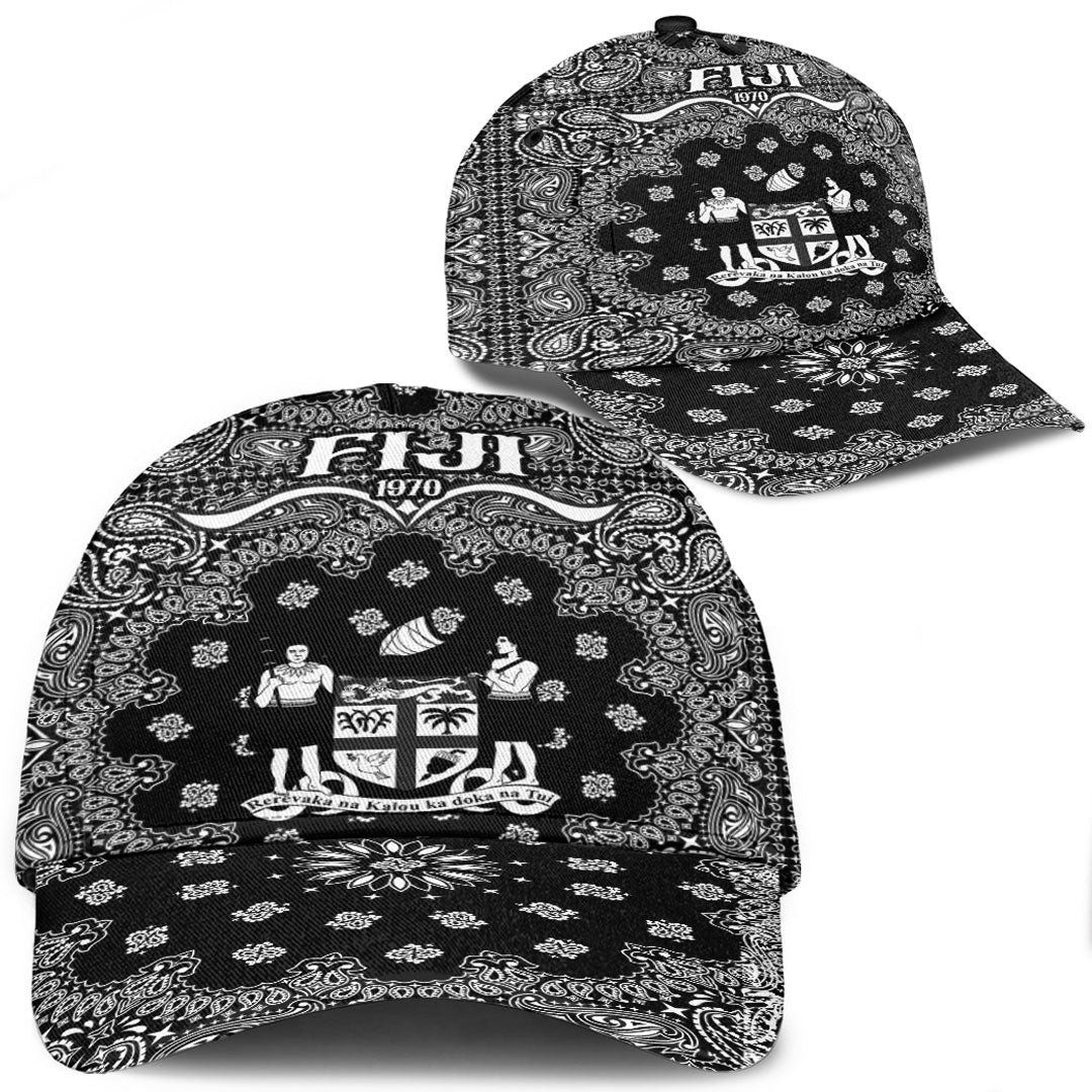 Fiji Classic Cap Paisley Bandana Never Out of Date" Personalized Cap Trucker Hats Custom Hats Gifts For Men & Women"