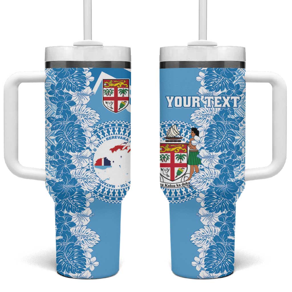 Fiji Day Fijian Map Hibiscus Tapa Custom Stanley Cup 40 oz 30 oz Tumbler With HandleTVC2301384