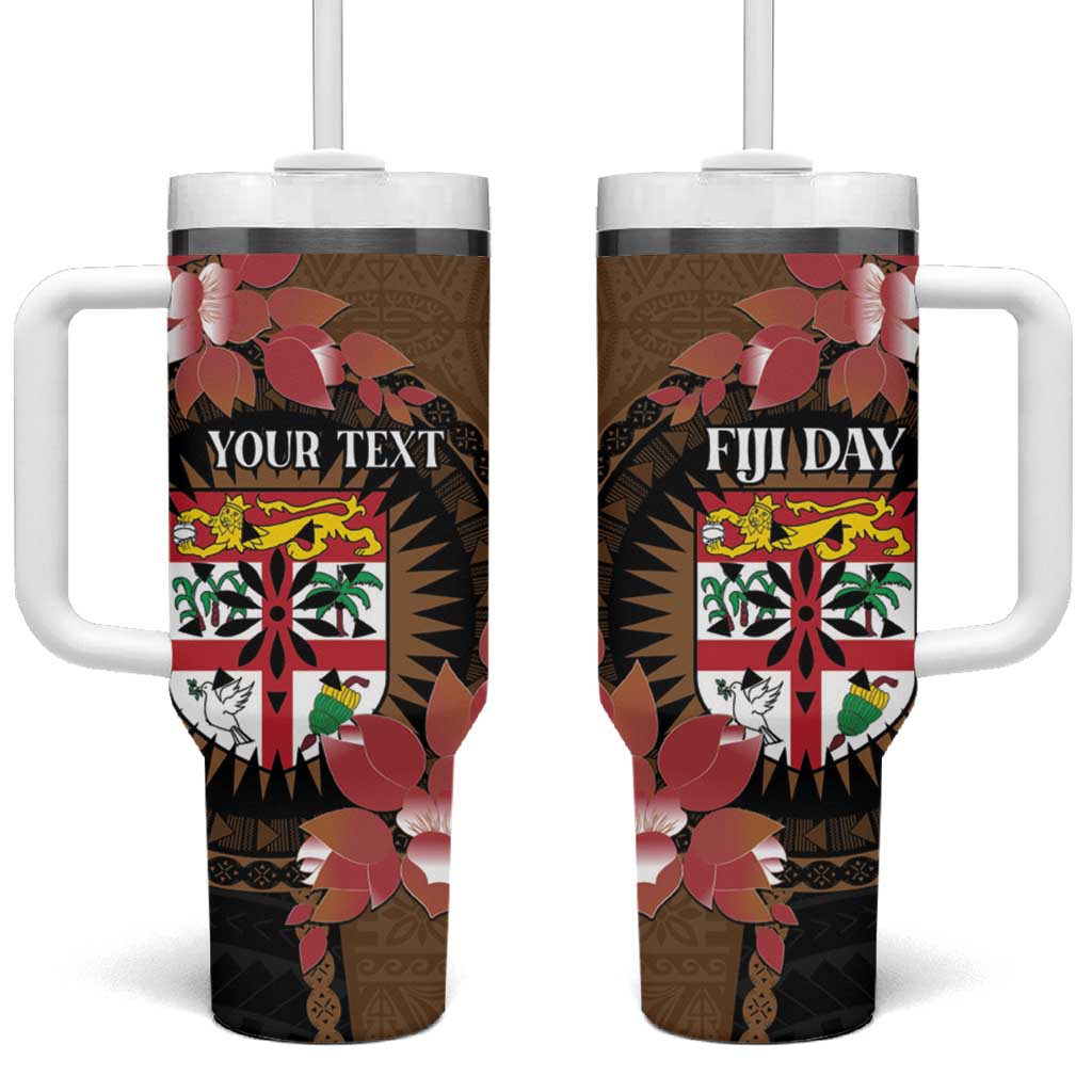 Fiji Day Fijian Tapa Mix Tagimoucia Brown Custom Stanley Cup 40 oz 30 oz Tumbler With HandleTVC2301362