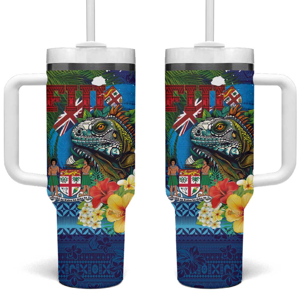 Fiji Iguana-Coat of Arms Custom Stanley Cup 40 oz 30 oz Tumbler With HandleTVC2301274