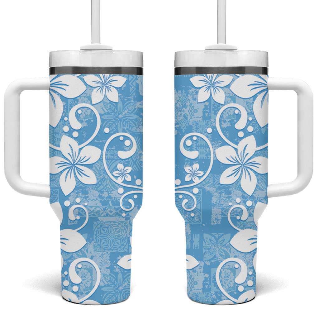 Fiji Tapa Plumeria Floral Custom Stanley Cup 40 oz 30 oz Tumbler With HandleTVC2301400