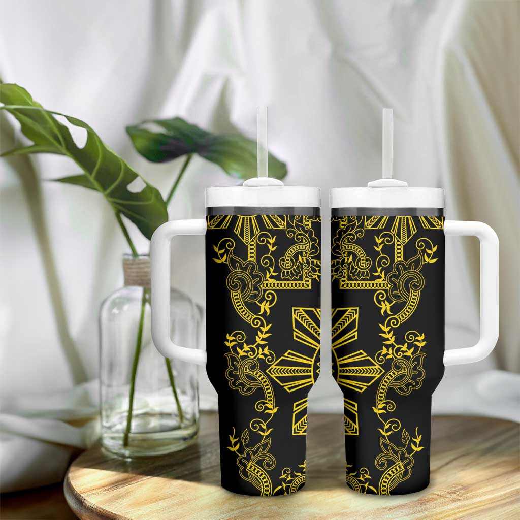 Filipino Sun Tribal Tattoo Philippines Inspired Barong Simple Gold Custom Stanley Cup 40 oz 30 oz Tumbler With HandleTVC2301370 - Image 9
