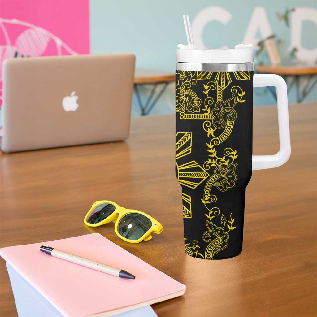 Filipino Sun Tribal Tattoo Philippines Inspired Barong Simple Gold Custom Stanley Cup 40 oz 30 oz Tumbler With HandleTVC2301370 - Image 5