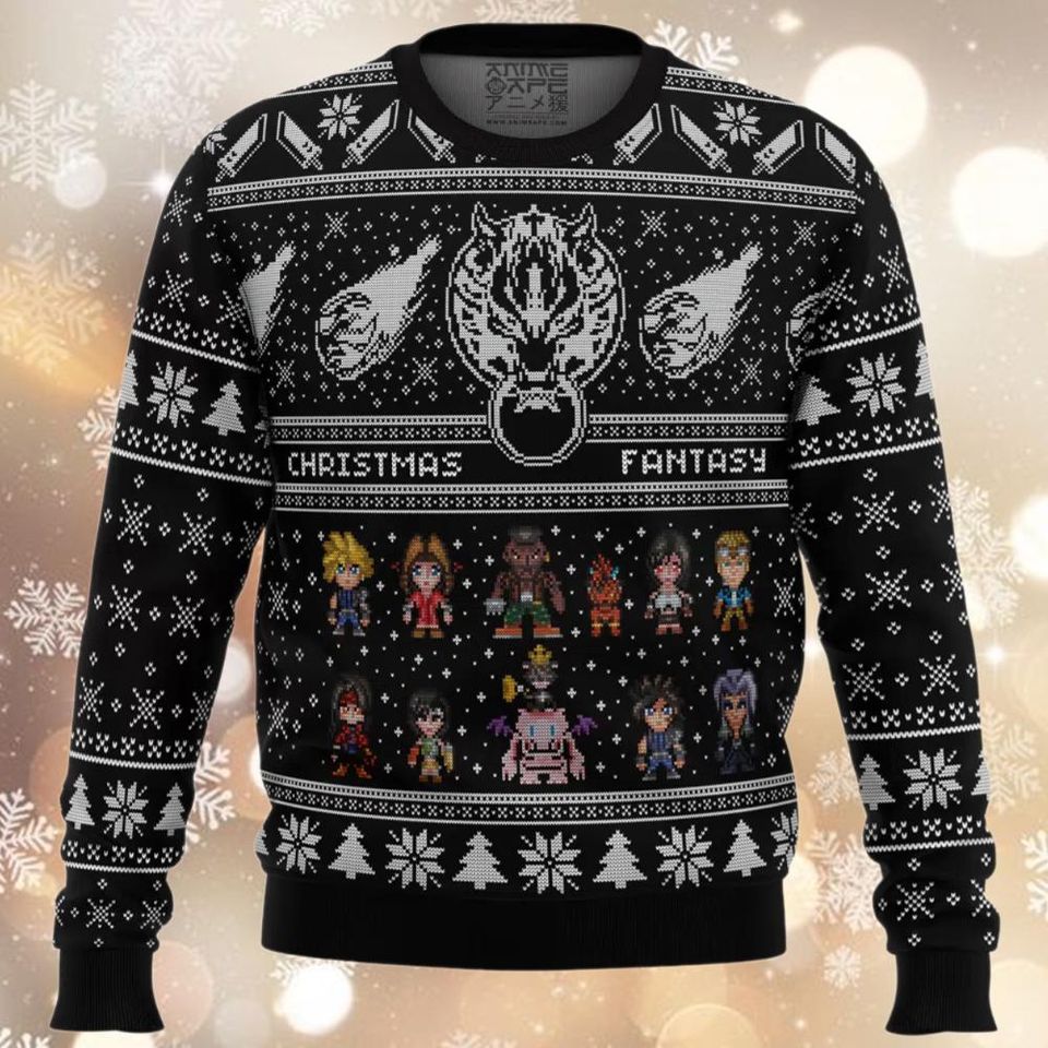 Final Fantasy 7 Ugly Sweater, Christmas Sweatshirt