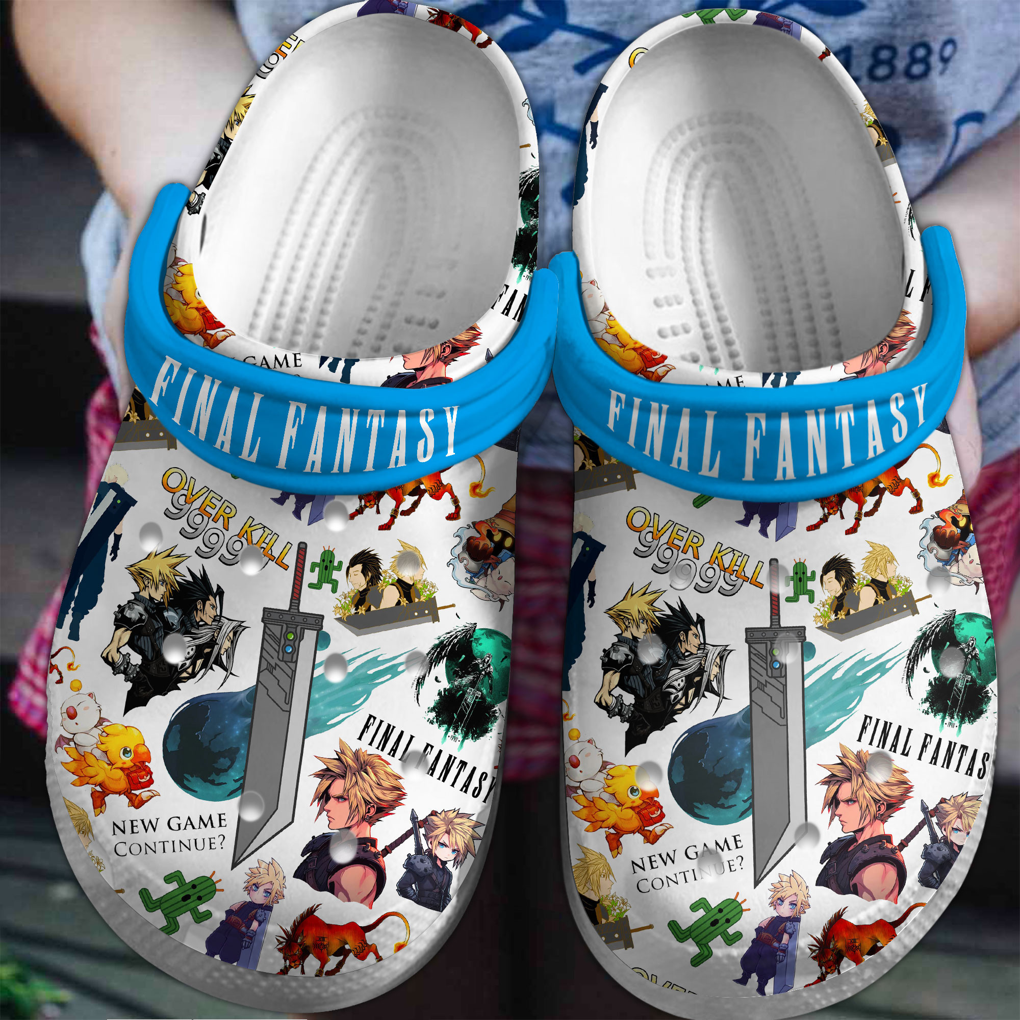 Final Fantasy Games Crocs Crocband Clogs Shoes Comfortable For Men Women and Kids