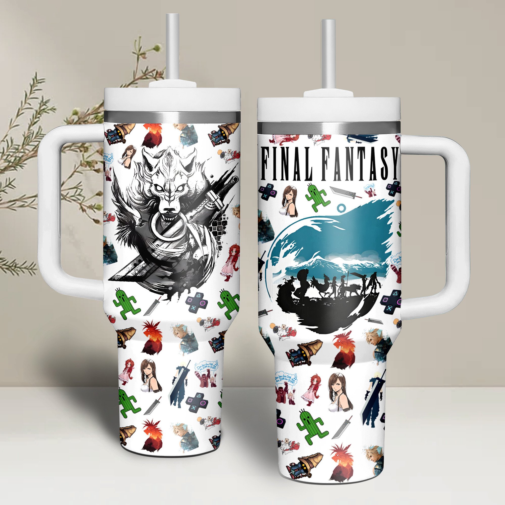 Final Fantasy Games Custom Stanley Cup 40 oz 30 oz Tumbler With HandleTVC2301265