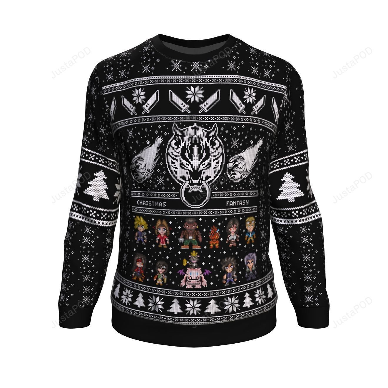 Final Fantasy Vii Ff7 Ugly Christmas Sweater Adult 3D Funny Matching for family