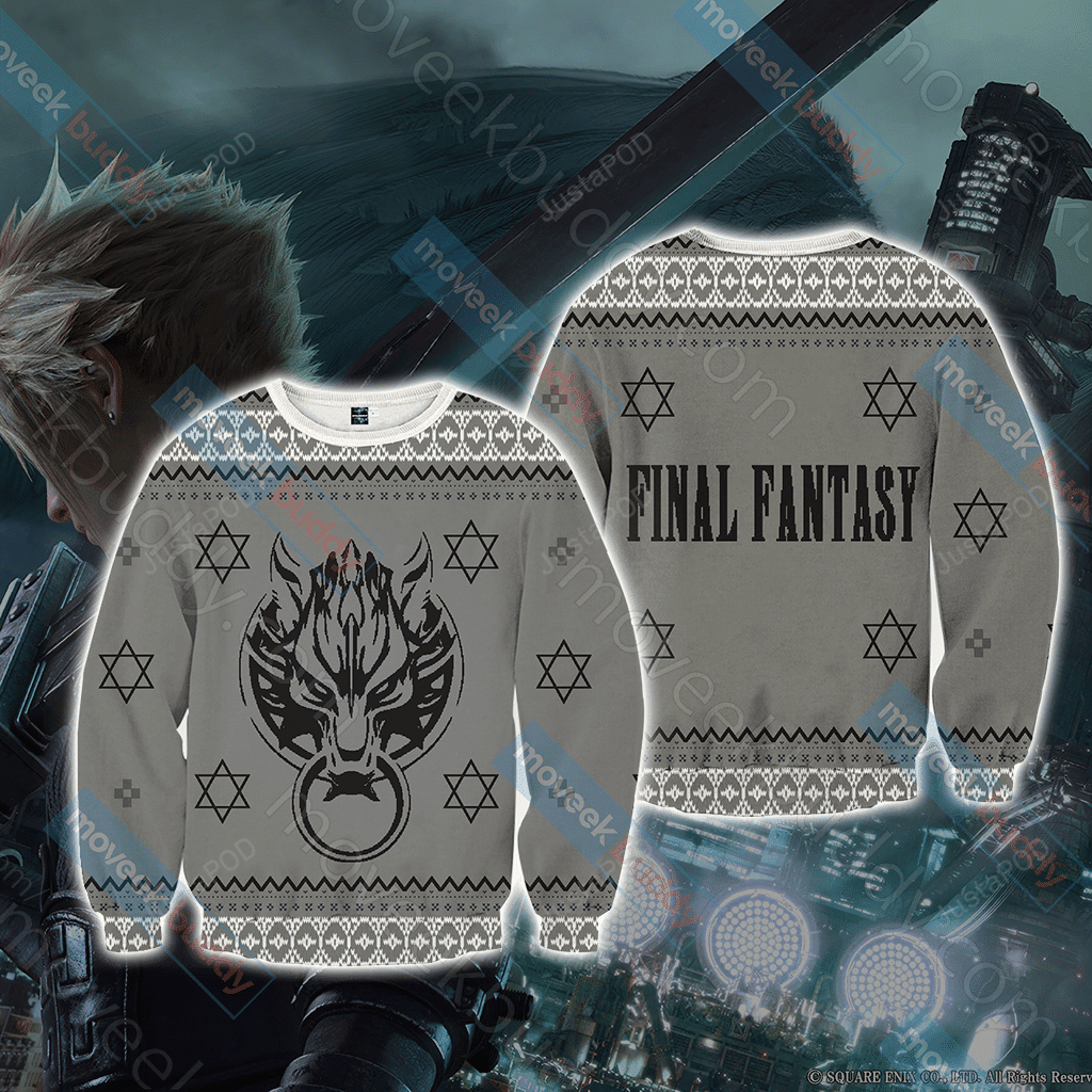 Final Fantasy Vii Ugly Christmas Sweater Adult 3D Funny Matching for family