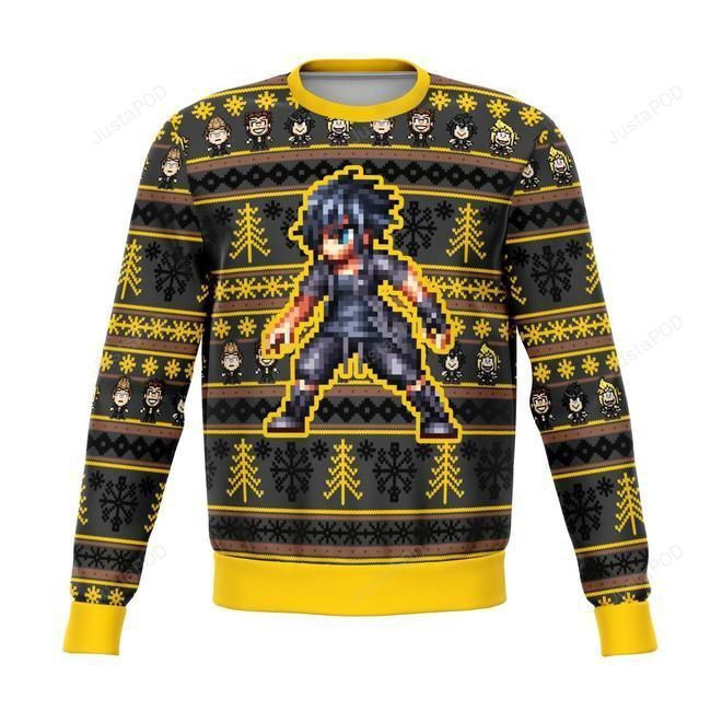 Final Fantasy Zack Ugly Christmas Sweater Adult 3D Funny Matching for family
