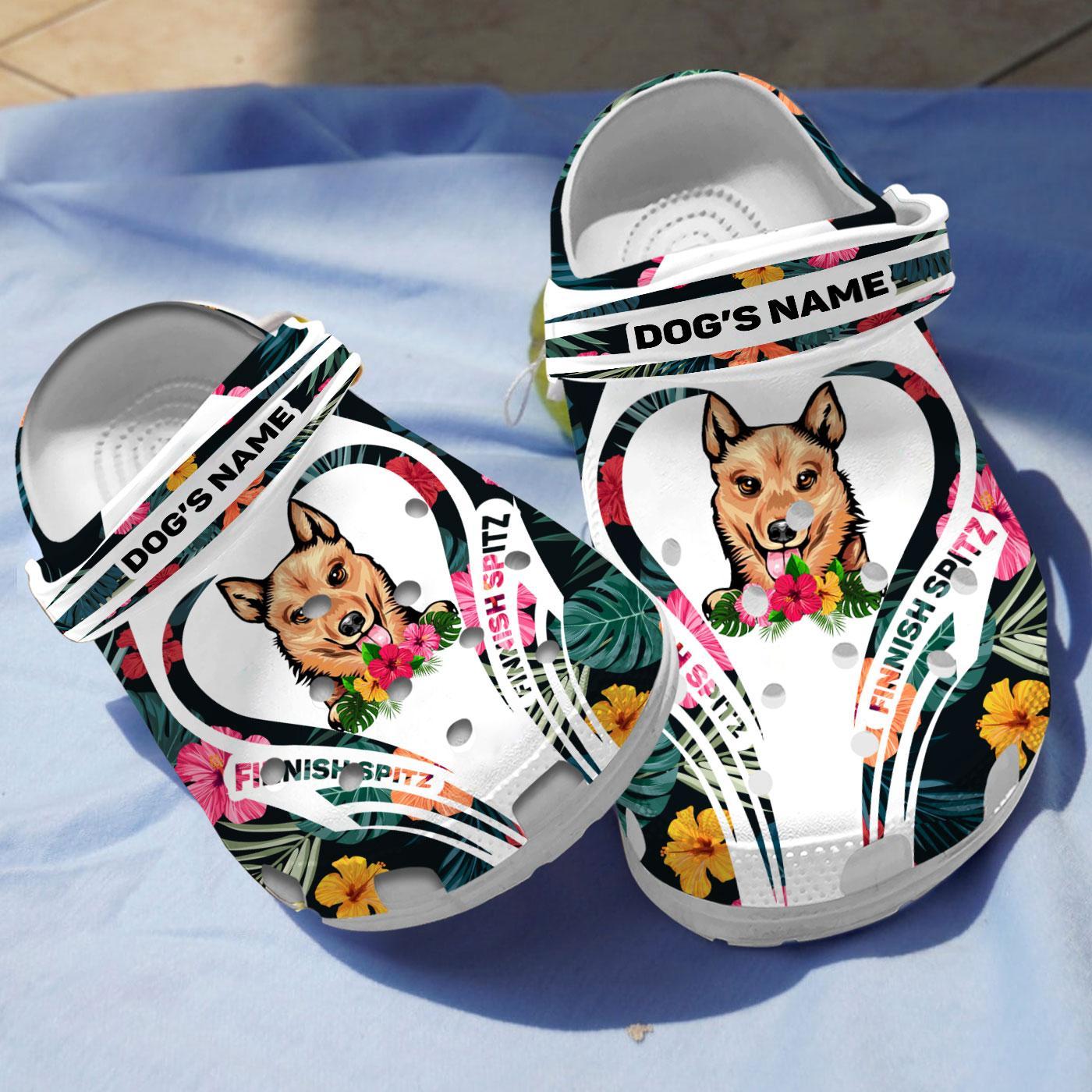 Finnish Spitz Dog Crocs Crocband Clogs Shoes Comfortable For Men Women and Kids