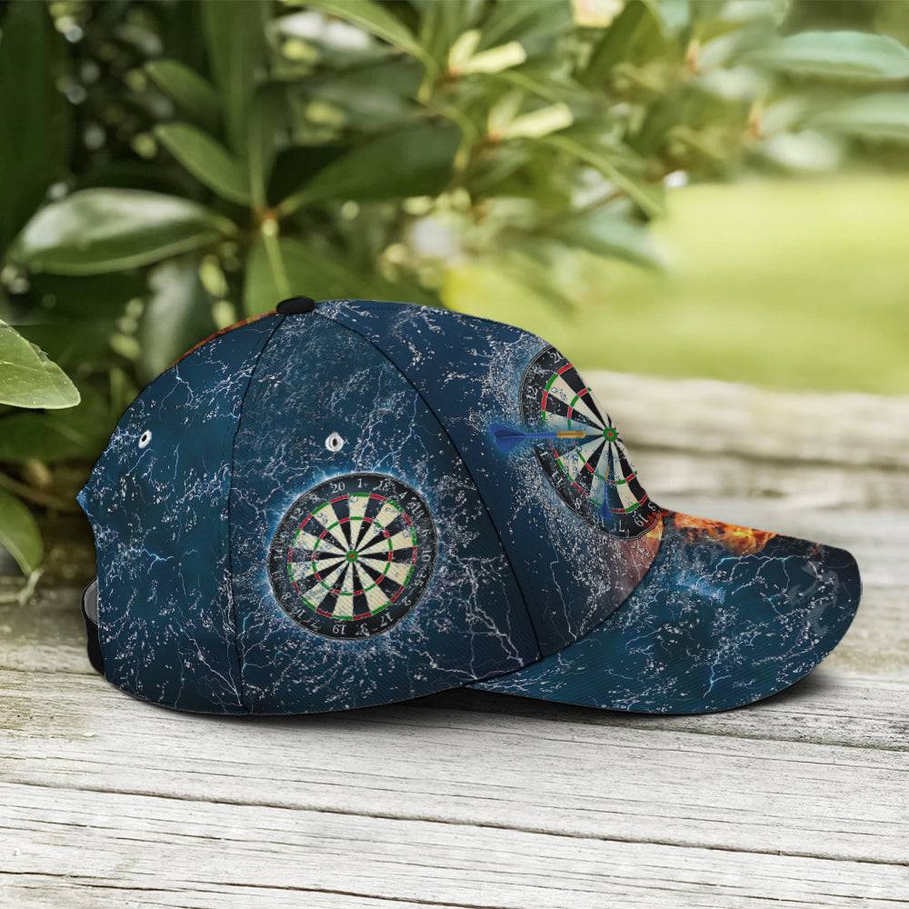 Fire And Water Darts Baseball Cap Trucker Hats Custom Hats Gifts For Men & Women