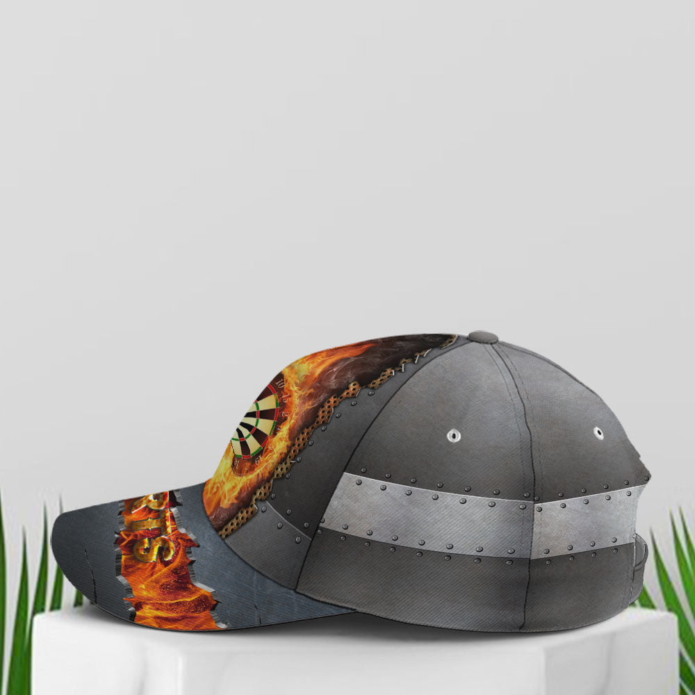 Fire Darts Metallic Style Baseball Cap Trucker Hats Custom Hats Gifts For Men & Women