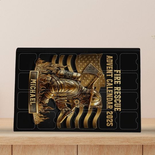 Fire Department Collection - Personalized Firefighter Advent Calendar With Ornaments - Image 7