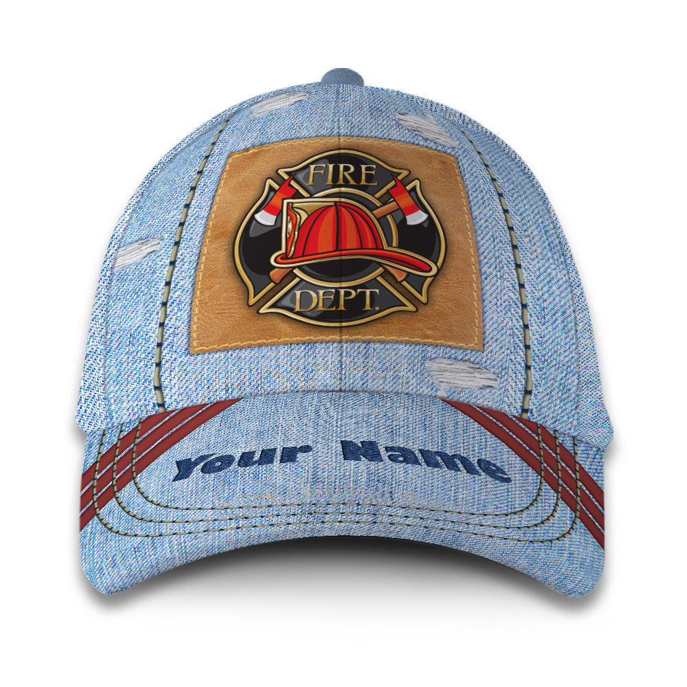 Fire Dept Customized Hat Classic Cap Trucker Hats Custom Hats Gifts For Men & Women