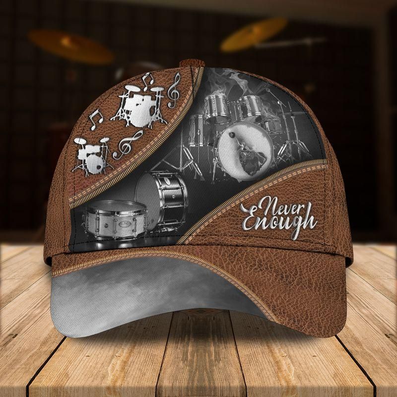 Fire Drum Kit Brown Classic Cap Baseball Cap For Drum Lovers Trucker Hats Custom Hats Gifts For Men & Women