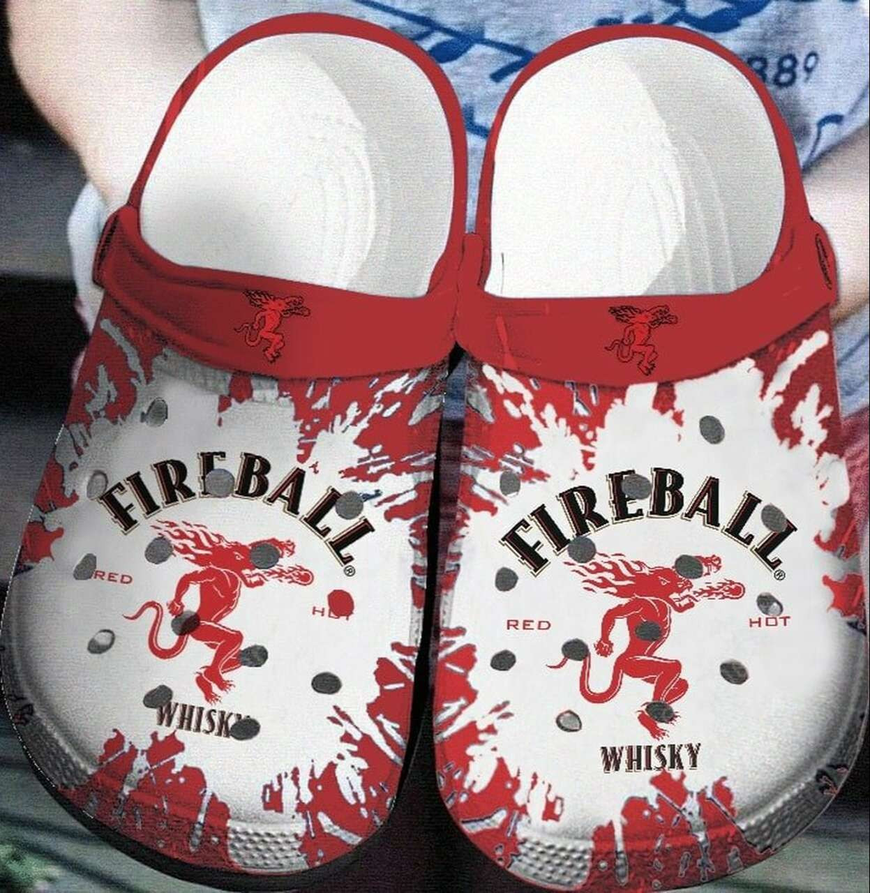 Fireball Cinnamon Whisky Wine Crocband Clogs