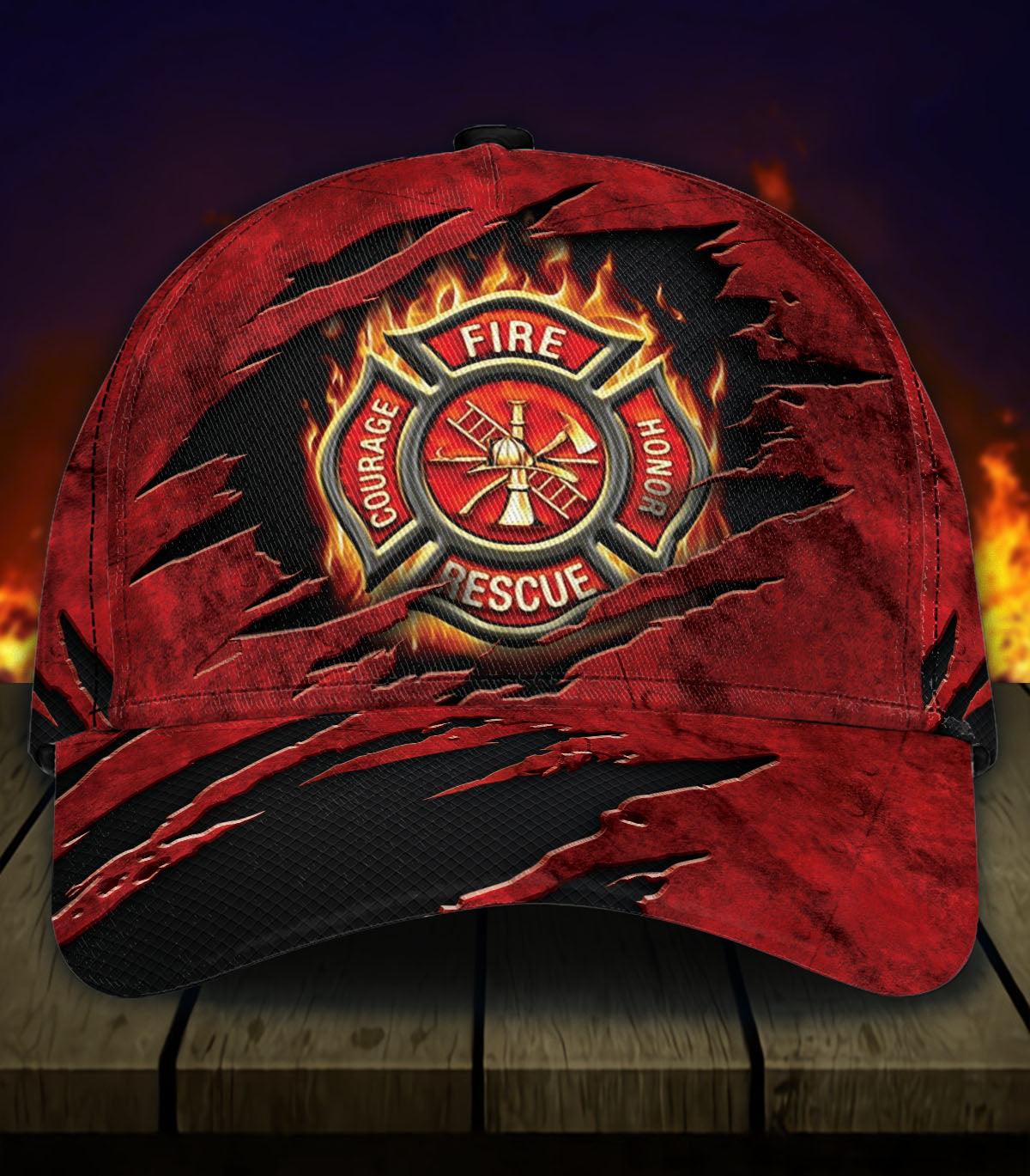 Firefigher Classic Cap, Gift for Firefighters Trucker Hats Custom Hats Gifts For Men & Women