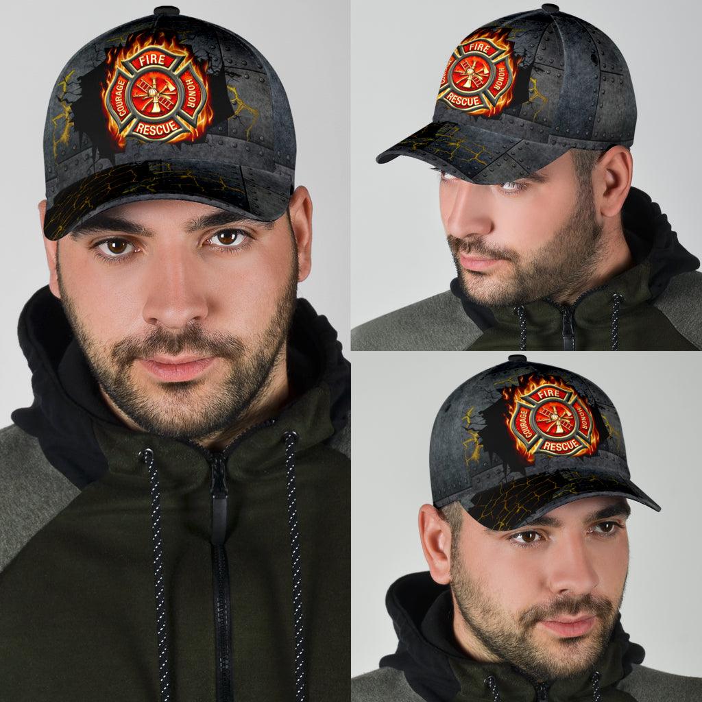 Firefighter Classic Cap, Gift for Firefighters Trucker Hats Custom Hats Gifts For Men & Women