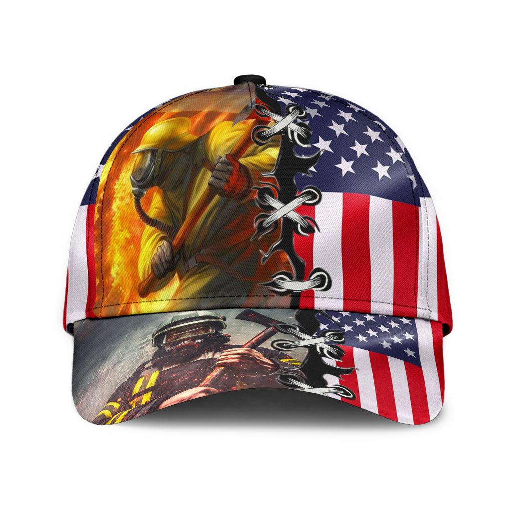 Firefighter Classic Cap, Gift for Firefighters Trucker Hats Custom Hats Gifts For Men & Women