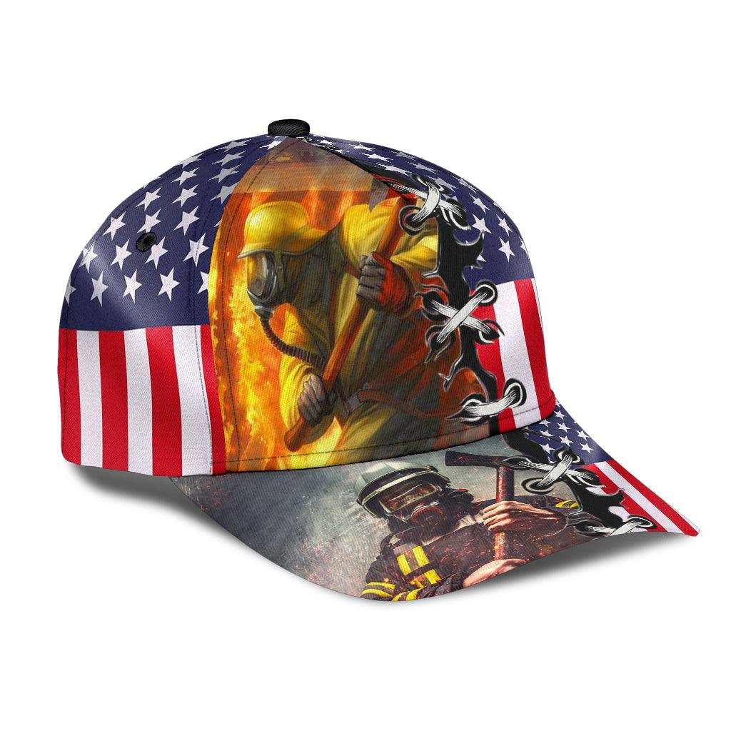 Firefighter Classic Cap, Gift for Firefighters Trucker Hats Custom Hats Gifts For Men & Women