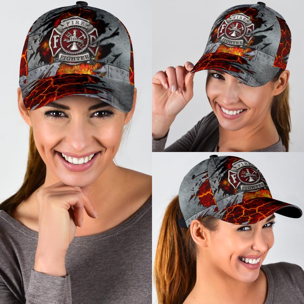 Firefighter Classic Cap, Gift for Firefighters Trucker Hats Custom Hats Gifts For Men & Women