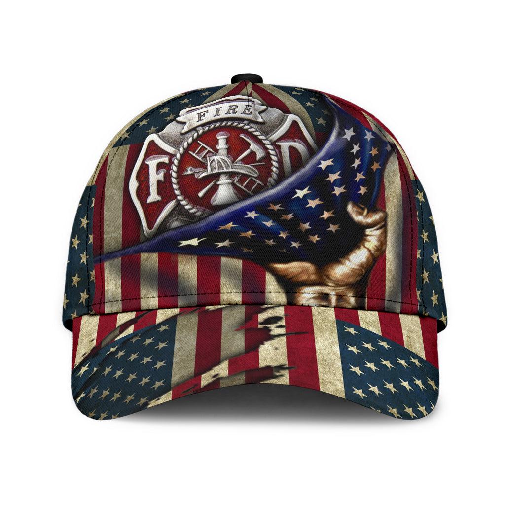 Firefighter Classic Cap, Gift for Firefighters Trucker Hats Custom Hats Gifts For Men & Women