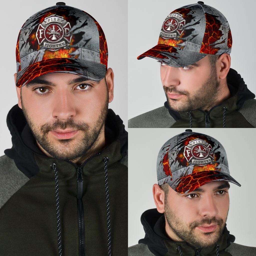 Firefighter Classic Cap, Gift for Firefighters Trucker Hats Custom Hats Gifts For Men & Women