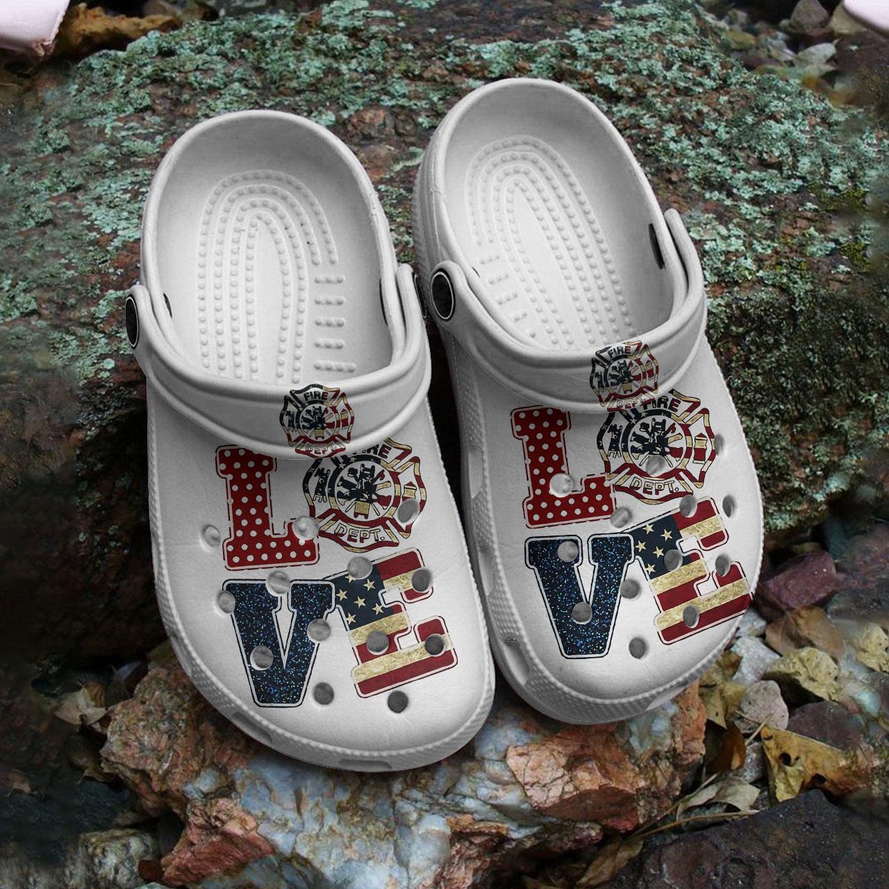 Firefighter Crocs Crocband Clogs Shoes Comfortable For Men Women and Kids - Image 2