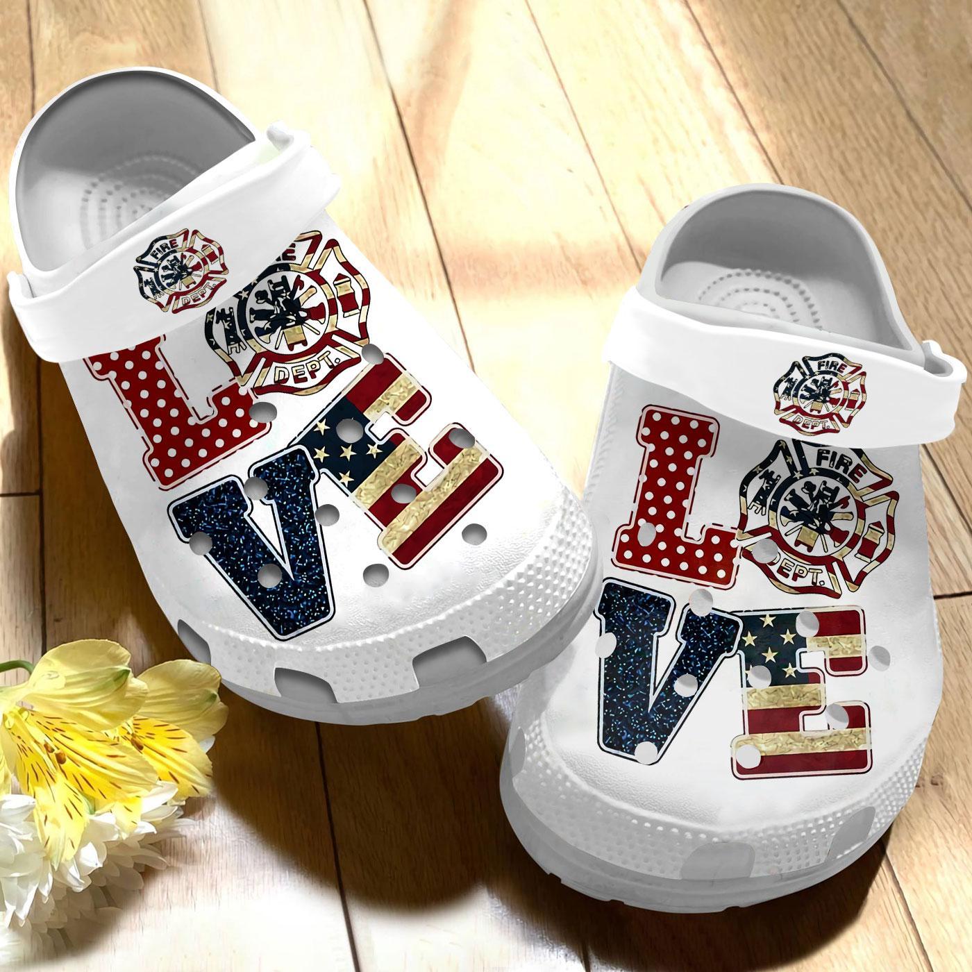 Firefighter Crocs Crocband Clogs Shoes Comfortable For Men Women and Kids - Image 3